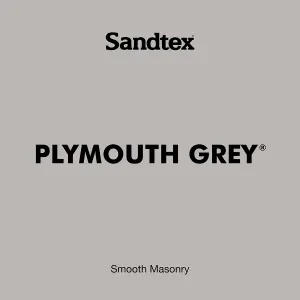 Sandtex Ultra smooth Plymouth grey Masonry paint, 5L