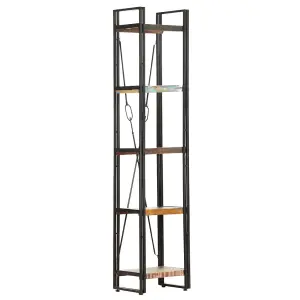 Berkfield 5-Tier Bookcase 40x30x180 cm Solid Reclaimed Wood