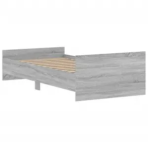 Berkfield Bed Frame Grey Sonoma 90x190 cm Engineered Wood