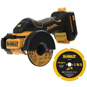 Dewalt DCS438N 18v XR Brushless Cut Off Circular Saw 76mm + Multi Diamond Blade