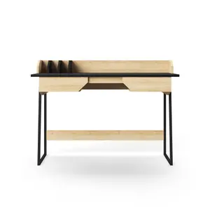 Salisbury Desk in Light Brown / Black