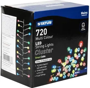 Status Nybro 720 Multi Coloured LED Indoor/Outdoor String Lights