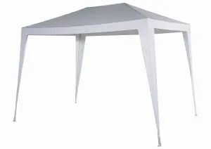 Suhali White Rectangular Gazebo tent (H) 2.4m (W) 3m (D) 2m