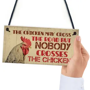 Red Ocean Chicken Signs For The Garden Funny Chicken Coop Hen House Plaque Chicken Gift