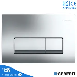 Geberit Delta 50 Flush Plate Gloss Chrome