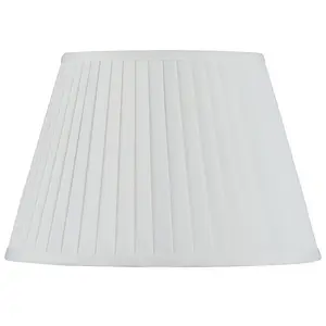 Kaat Polyester Blend Empire Lamp Shade ( Screw On ) Ivory / 23cm H x 35cm W x 35cm D