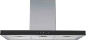 Cookology LINT901SS 90cm Linear Island Chimney Cooker Hood -Stainless Steel | Robert Dyas