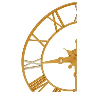 Interiors by Premier Vitus Gold Silver Wall Clock