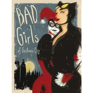 Batman Bad Girls Of Gotham City Canvas Print Multicoloured (40cm x 30cm)