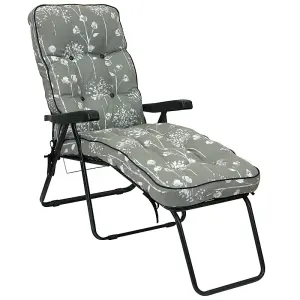 Deluxe Lounger Renaissance - L118 x W58 x H99 cm - Grey