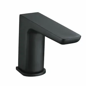 Nes Home Designer Matte Black Bath Filler Taps with Shower Handset Mixer 3 Tap Hole