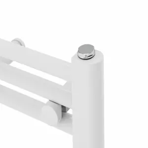 Rinse Straight Bathroom Heated Towel Rail Ladder Radiator White 800x300mm