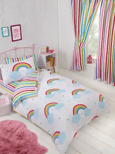 Rainbow Sky Junior Toddler Duvet Cover and Pillowcase Set