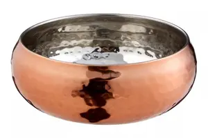 Maison by Premier Rose Gold Hammered Effect Small Bowl