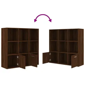 Arundhati Bookcase Oak / 98cm H x 98cm W x 30cm D