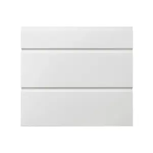 GoodHome Garcinia Gloss white Drawer front, Pack of 1 (H)715mm (W)797mm (T)19mm