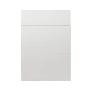 GoodHome Alisma High gloss white Drawer front, Pack of 3 (H)715mm (W)497mm (T)18mm