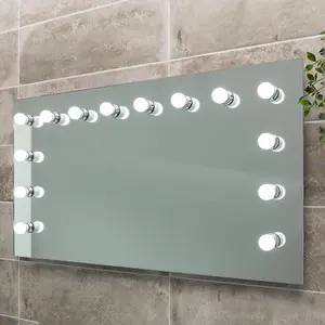 Surge Hollywood LED Vanity Dressing Table Mirror Mirror (W)120cm (H)65cm