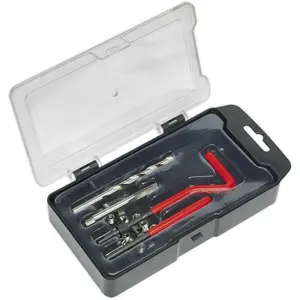 M6 x 1mm Thread Repair Kit with Drill Bit and Tap for Metal Repairs