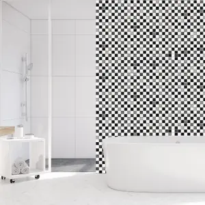 Walplus Marble Mosaic Tile Stickers PVC