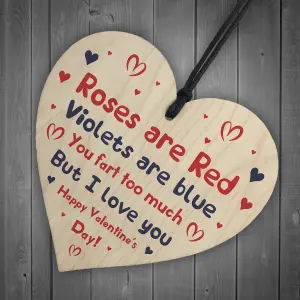 Valentines Day Gifts for Her Him Wood Heart Love Gift Husband Wife Boyfriend Gift