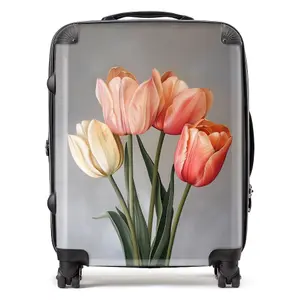 Spring Tulips Suitcase - Large