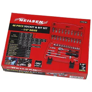 Bit and Socket Set - 46 Piece / Accessories (Neilsen CT0746)