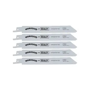 Reciprocating Saw Blade Metal 150mm Length 18tpi Bi Metal Pack of 5 by Ufixt