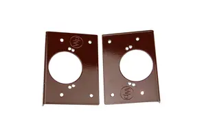 Windowparts Cabinet Hinge Repair Bracket - Brown - With Hole - 125566