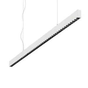 Luminosa Office LED Decorative Linear Straight Bar Pendant White, 4000K