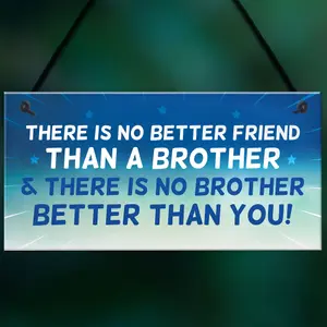 Brother Plaque Novelty Brother Gift For Birthday Christmas Friend Gift For Him Keepsake Plaque