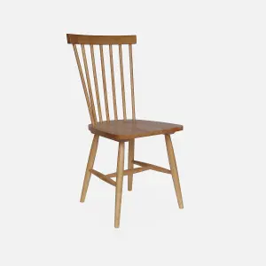 sweeek. Pair of wooden dining chairs Romie Natural 50.8x44.2x90 cm