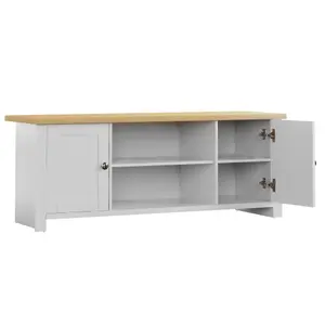 Vida Designs Arlington White 2 Door TV Unit Stand