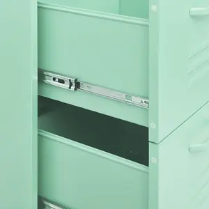 Berkfield Drawer Cabinet Mint 80x35x101.5 cm Steel