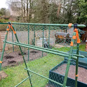 Cucumber Trellis & Pea Support Frame for Heavy Climbing Plants - 0.75m x 0.75m x 1.4m H