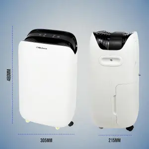 Belaco 18L/Day Dehumidifier, Portable Dehumidifier with Digital Humidity Display,