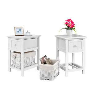 Solid Wood End Table Set (Set of 2)