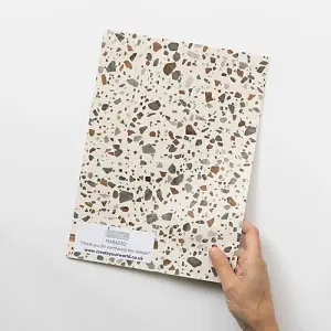 d-c-fix Terrazzo Self Adhesive Vinyl Wrap Film for Kitchen Doors and Worktops A4 Sample 297mm(L) 210mm(W)