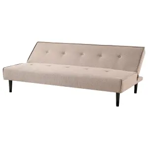 Beliani Retro Sofa Bed VISBY Beige