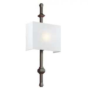 Elstead Teva 1 Light Indoor Wall Light Bronze, E27