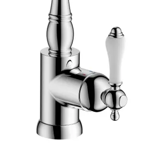 Cooke & Lewis Belmore Chrome effect Kitchen Side lever Tap