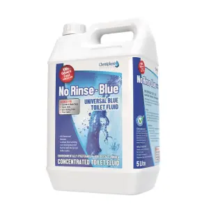 Twin Pack - No-Rinse Blue Chemical Fluid & Pink Toilet Rinse 10L