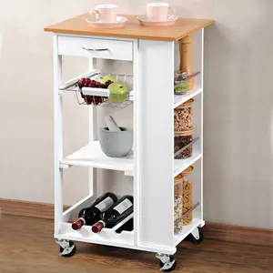 Wood Kitchen Cart