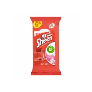 10 x Mr Sheen Magnolia & Cherry Blossom Ultra Effective Furniture Wipes 30 Wipes