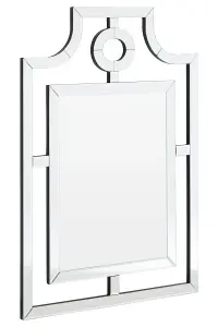 Interiors by Premier Nicolette Cut Out Design Silver Wall Mirror