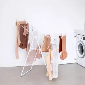 Brabantia White Foldable Laundry Airer, 15m