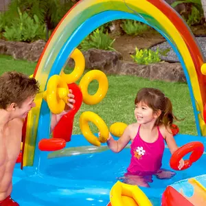 Intex Inflatable Pool Rainbow Ring Play Center 297x193 x135 cm 57453NP