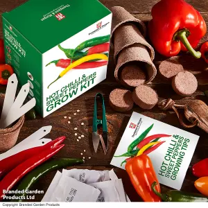 Gift Seed Grow Kit Red Hot Chilli & Sweet Peppers