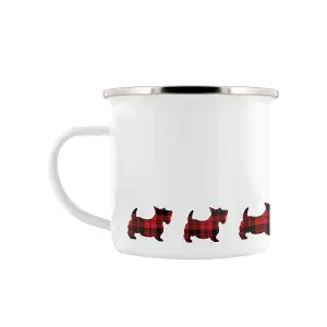 Grindstore Scottie Dog Enamel Mug White (One Size)