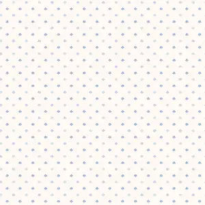 Galerie Miniatures 2 Blue White Mini Fan Motif Smooth Wallpaper